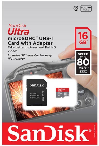 Карта памяти microsdxc 128 гб sandisk ultra sdsqunr 128g gn6ta