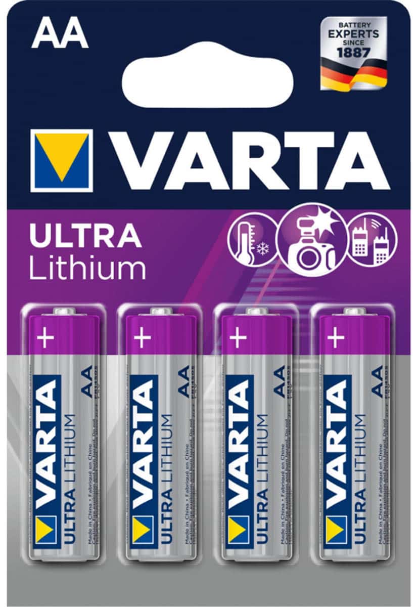 батарейки (4 шт.) Varta FR6/AA ULTRA LITHIUM 6106-4BL по самой выгодной  цене . Купить батарейки (4 шт.) Varta FR6/AA ULTRA LITHIUM 6106-4BL с  доставкой - интернет-магазин ВОЛЬТА