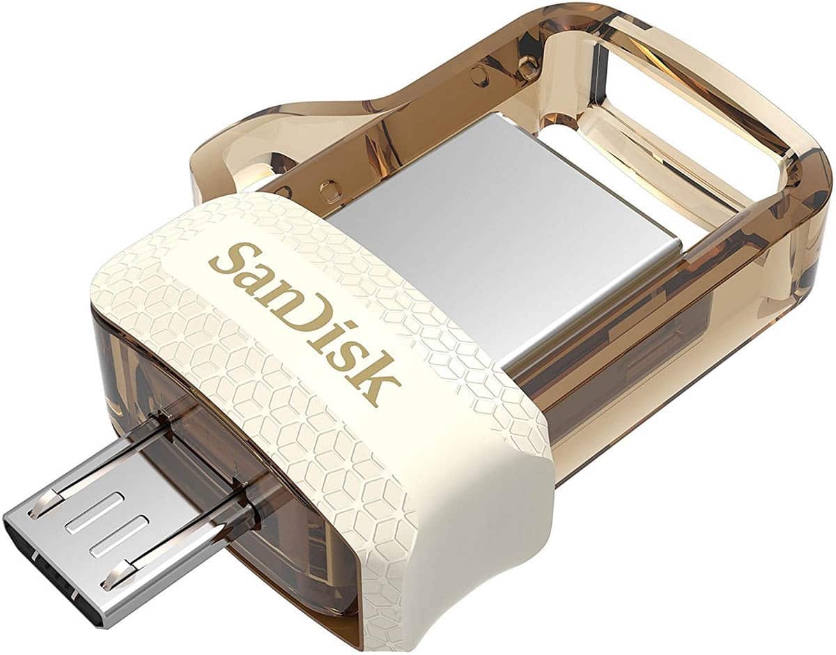 OTG флешка SanDisk Ultra Dual Drive m3.0 64GB white gold по самой выгодной  цене . Купить OTG флешка SanDisk Ultra Dual Drive m3.0 64GB white gold с  доставкой - интернет-магазин ВОЛЬТА