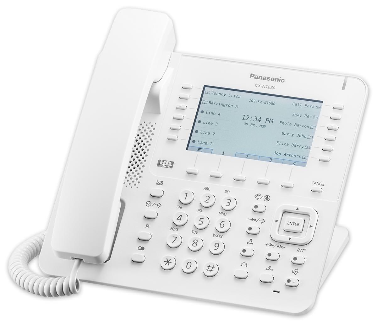 системный IP-телефон Panasonic KX-NT680RU white по самой выгодной цене .  Купить системный IP-телефон Panasonic KX-NT680RU white с доставкой -  интернет-магазин ВОЛЬТА