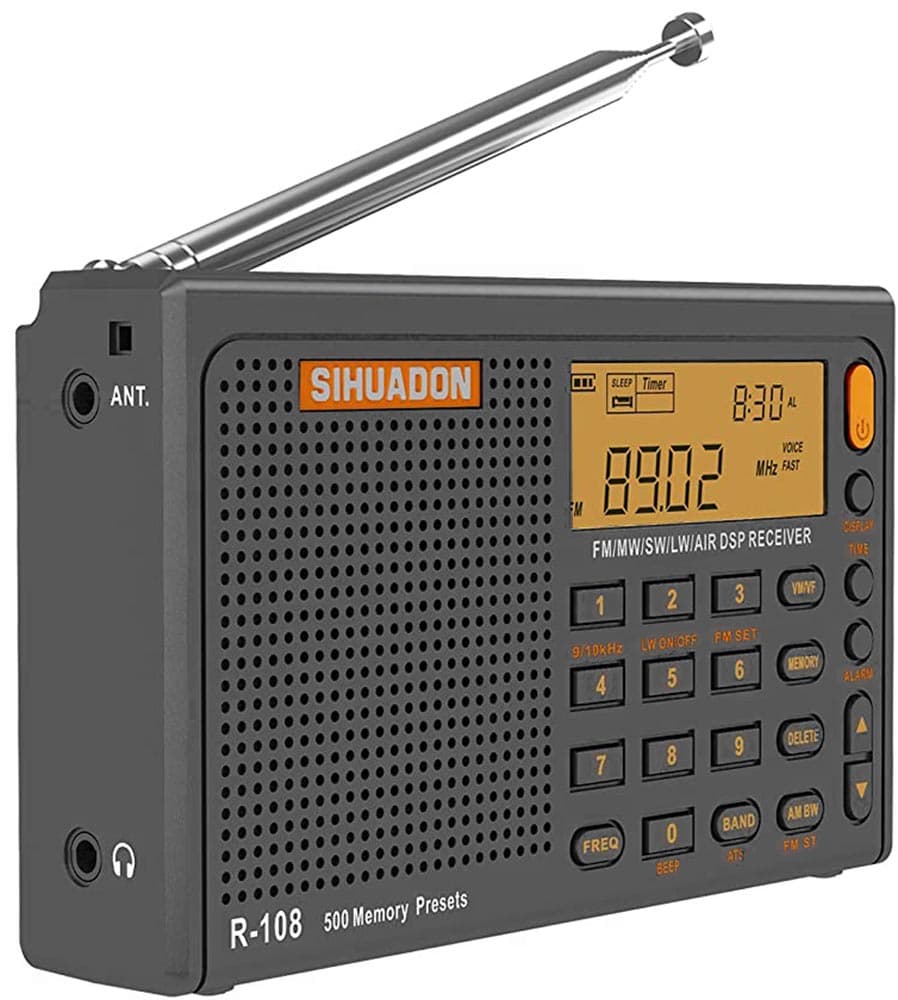 Всеволновый цифровой радиоприемник SIHUADON (RADIWOW) R-108 grey - купить