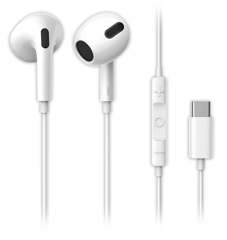 проводные наушники с микрофоном Baseus Encok Type-C lateral in-ear Wired  Earphone C17 white по самой выгодной цене . Купить проводные наушники с  микрофоном Baseus Encok Type-C lateral in-ear Wired Earphone C17 white