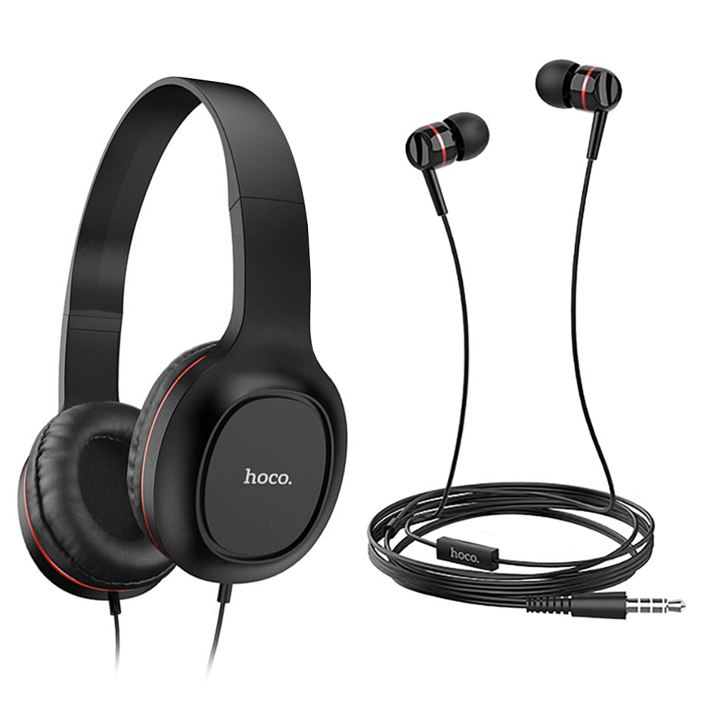 набор наушников для телефона Hoco W24 Enlighten headphones with mic set red  по самой выгодной цене . Купить набор наушников для телефона Hoco W24  Enlighten headphones with mic set red с доставкой - интернет-магазин ВОЛЬТА