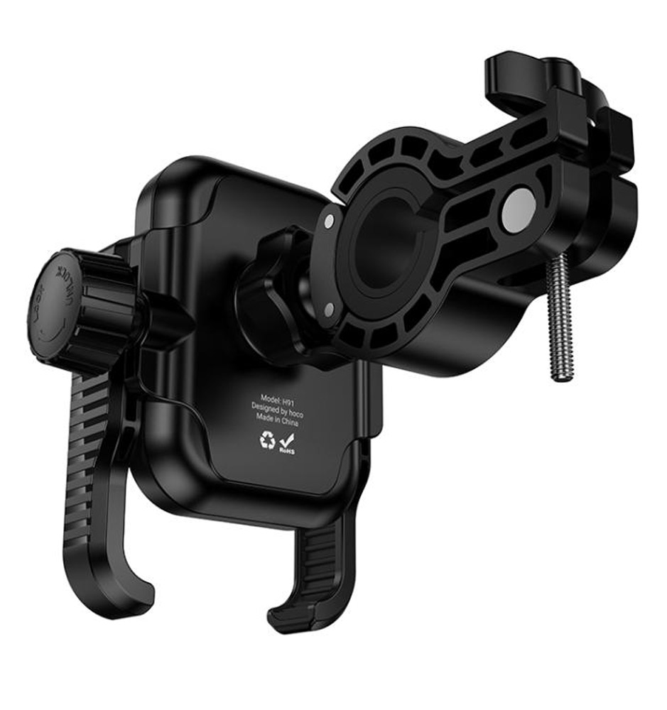 держатель на руль велосипеда или мотоцикла Hoco H91 Milly motorcycle bicycle universal holder black
