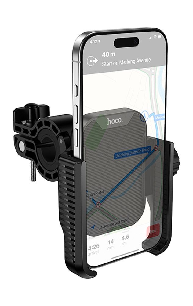 держатель на руль велосипеда или мотоцикла Hoco H91 Milly motorcycle bicycle universal holder black