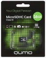 карта памяти QUMO 16Gb microSDHC Class 10 без адаптера 