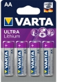 батарейки (4 шт.) Varta FR6/AA ULTRA LITHIUM 6106-4BL 
