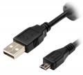 кабель передачи данных ATcom 0.8 m USB(Am)-&gt;microUSB черный