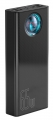 внешний аккумулятор с подсветкой и Power Delivery Baseus Amblight Digital Display Quick Charge Power Bank 30000mAh black