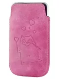 футляр Deeson Flip-love iPhone розовый