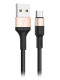 кабель передачи данных Hoco X26 Xpress micro 1m black &amp; gold