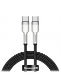 зарядный кабель для MacBook и iPhone Baseus Cafule Series Metal Data Cable Type-C to Type-C 100W 1m black