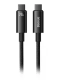кабель для быстрой зарядки Baseus Tungsten Gold Fast Charging Data Cable Type-C to Type-C 240W 1m black