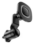 магнитный держатель с беспроводной зарядкой Qi Hoco HW30 Crown magnetic wireless charging car holder(air outlet) black/metal gray
