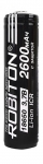 аккумулятор Robiton 18650 Li-Ion 2600 mAh, защищённый