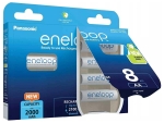 аккумуляторы (8 шт) Panasonic 2000 mAh R6/AA Eneloop BK-3MCDE/8BE-8BL