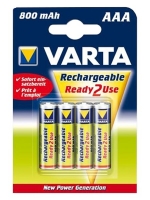 аккумулятор Varta 800 mAh R03/AAA Ready2Use-4BL