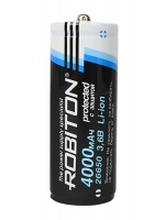 аккумулятор Robiton 26650 Li-Ion 4000 mAh, защищенный