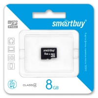 карта памяти SmartBuy 8Gb microSDHC Class 4 без адаптера