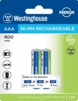 аккумулятор (2 шт) Westinghouse 800 mAh R03/AAA-BP2