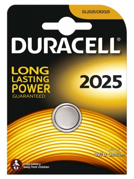 литиевая батарейка Duracell CR2025-1BL