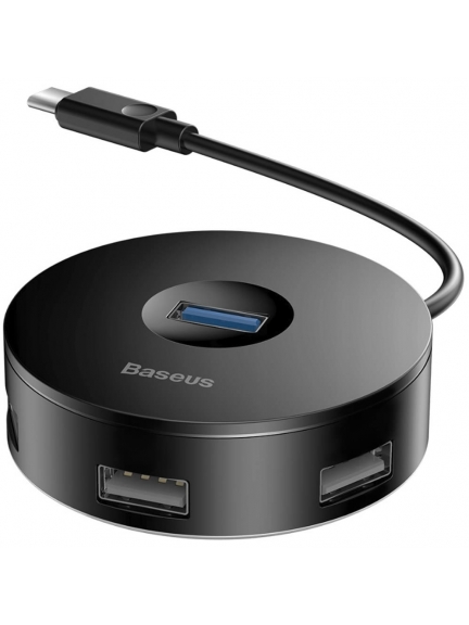 концентратор USB 3.0 Baseus round box HUB adapter Type-C
