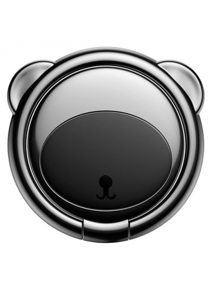 попсокет на телефон Baseus Bear Finger Metal Ring Grip Stand Holder