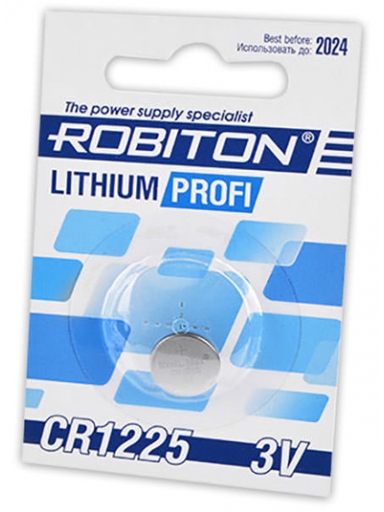 литиевая батарейка Robiton CR1225 PROFI-1BL