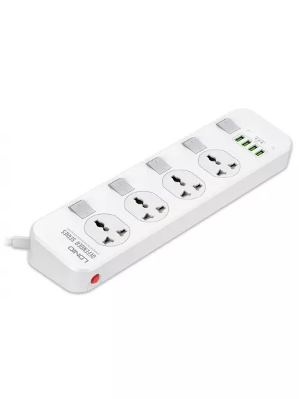 сетевой фильтр LDNIO SC4408 4USB*4 розетки 2м