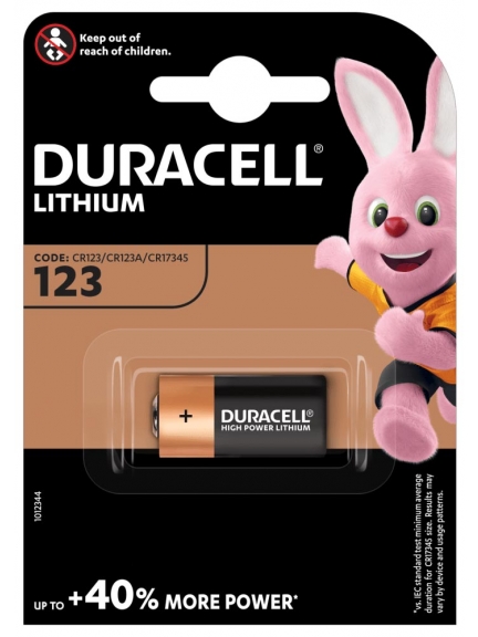 батарейка Duracell CR123A-1BL