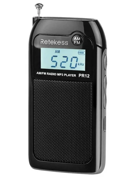 карманный мини радиоприемник с mp3  Retekess PR12