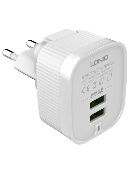 зарядное устройство LDNIO A201 2USB + кабель USB - micro USB