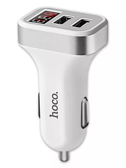 автомобильное зарядное устройство с дисплеем Hoco Z3 2USB LCD car charger
