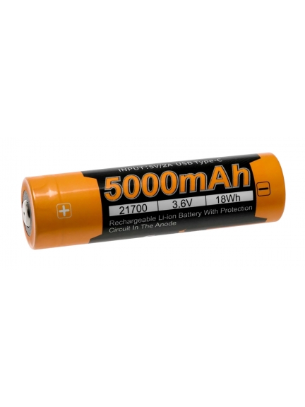 аккумулятор Fenix ARB-L21-5000U 21700 USB Li-Ion 5000 mAh, защищенный