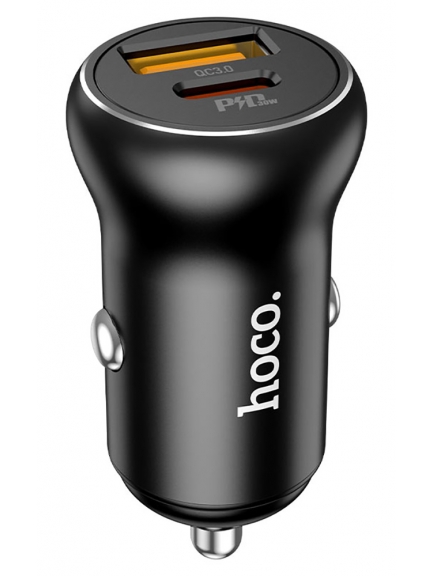 автомобильное зарядное устройство Hoco NZ5 Smooth road PD30W+QC3.0
