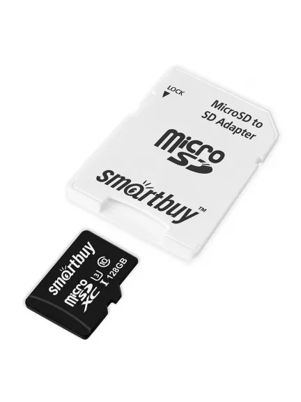 карта памяти SmartBuy 128GB Class10 PRO U3 R/W:90/70 MB/s