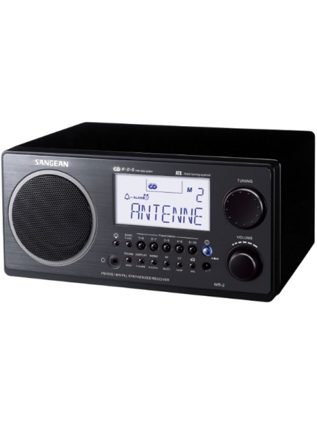 Радиоприемник с пультом управления Sangean WR-2 black