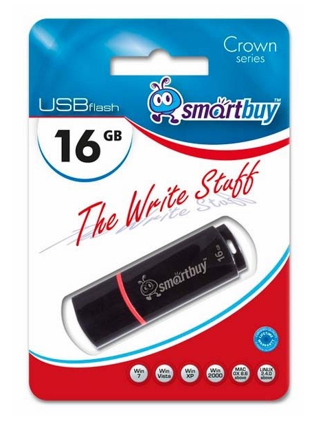 флешка USB SmartBuy Crown 16GB black