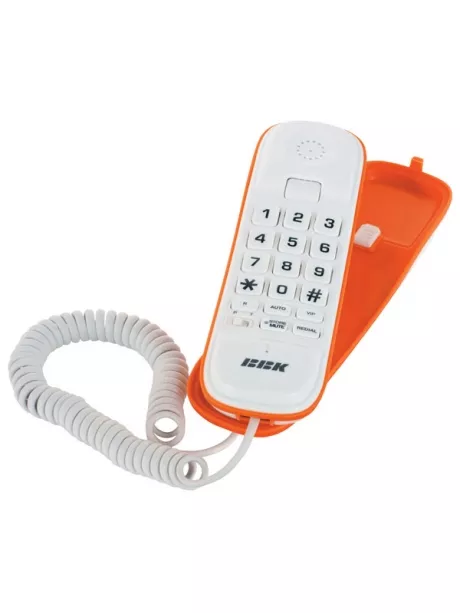телефонный аппарат BBK BKT-108 белый/оранжевый