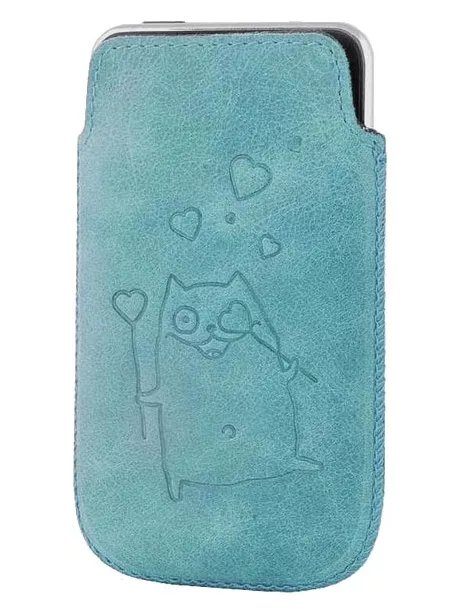 футляр Deeson Flip-love iPhone бирюзовый