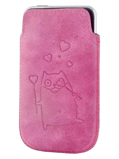 футляр Deeson Flip-love iPhone розовый