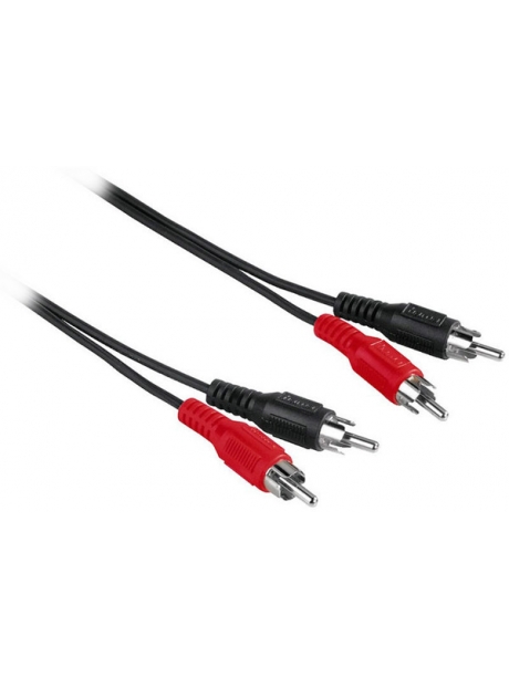 кабель межблочный Hama 2xRCA>2xRCA 5.0m (M/M) (30468) 