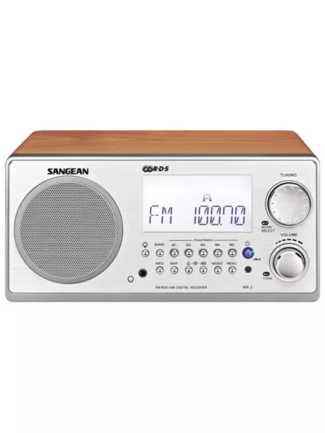 Радиоприемник с пультом управления Sangean WR-2 walnut