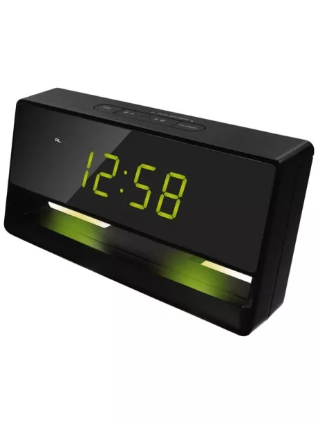 электронные часы настольные Uniel UTL-45 black/green