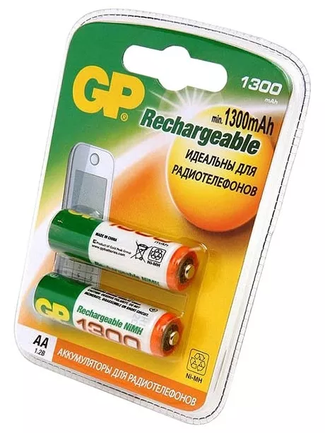 аккумулятор GP 1300 mAh R6/AA-2BL 