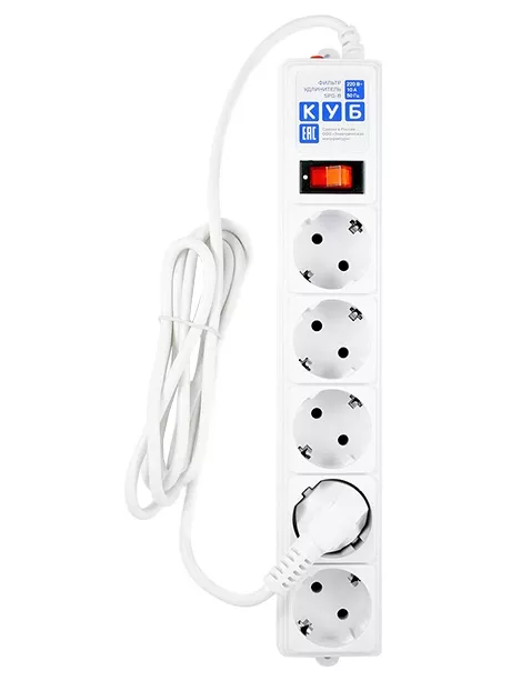 сетевой фильтр Power Cube SPG-B-10 3,0 м/5 white