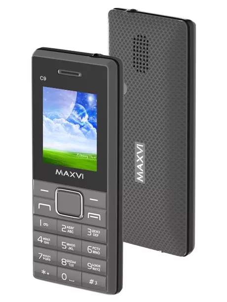 мобильный телефон Maxvi C9 grey-black