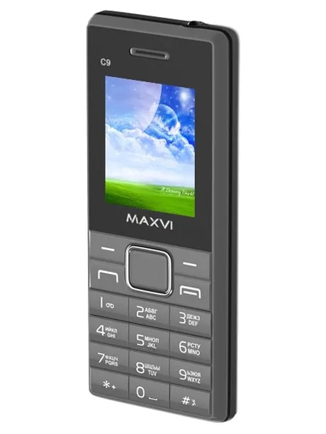 мобильный телефон Maxvi C9 grey-black