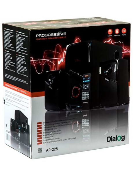 колонки для компьютера 2.1 Dialog Progressive AP-225 black