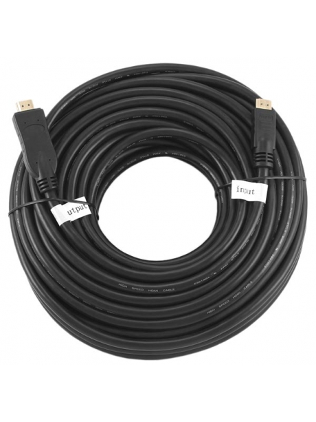HDMI кабель с усилителем сигнала Cablexpert HDMI>HDMI 30м, v1.4 black